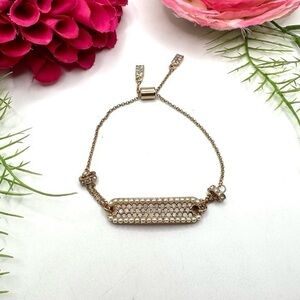 NEW⚜️Opalescent Crystal Pavé Dog Tag Bracelet